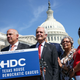 Texas State Democrats, left to right, Democratic Chair Rep. Chris Turner (Texas-101), Rep. Rafael Anchia (Texas-103), Rep. Senfronia Thompson (Texas-141), and Rep. Rhetta Bowers (Texas-113) speak during a news conference on voting rights outside the U.S. Capitol on July 13, 2021 in Washington, D.C.